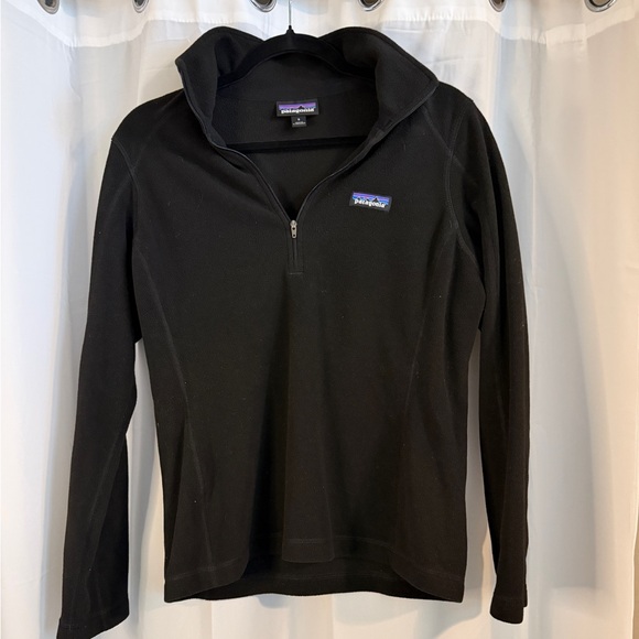 Patagonia Sweaters - Patagonia Lightweight Fleece Quarter Zip – Black